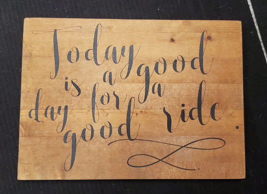 Wooden Hand Painted Sign