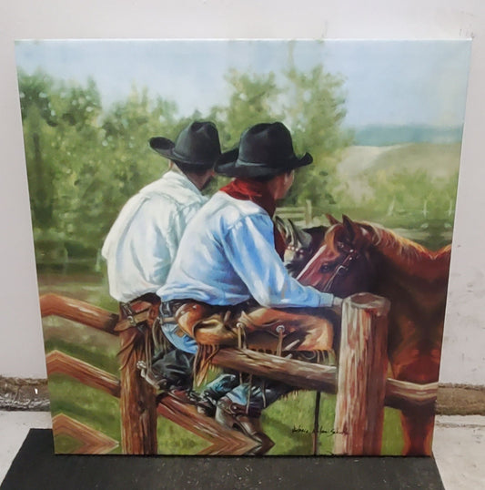 "Cowboys" canvas print