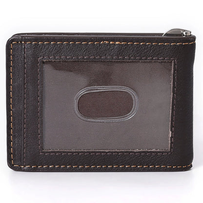 Portefeuille Rodeo en cuir véritable à deux volets avec pince à billets