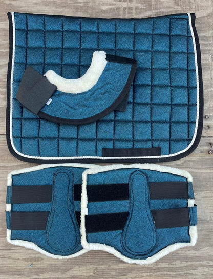Ensemble à paillettes - Tapis, bottes à brosse et bottes à clochettes