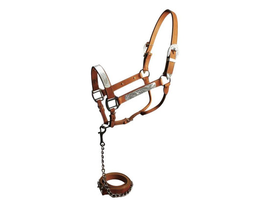 Horse Size Show Halter w/Matching Lead