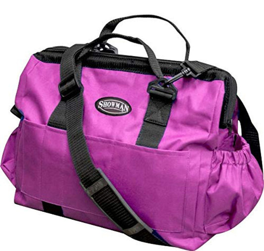 Showman Large Nylon Grooming Tote-Pink