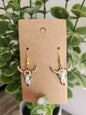 Boucles d'oreilles tête de taureau - Tournesol