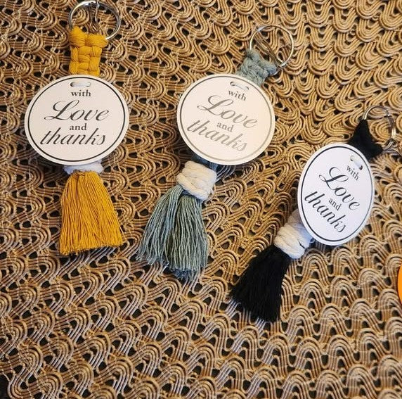 Macrame Keychain- Flat