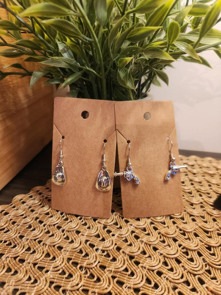 Boucles d'oreilles à thème western