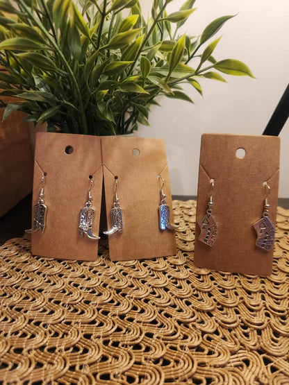 Boucles d'oreilles à thème western