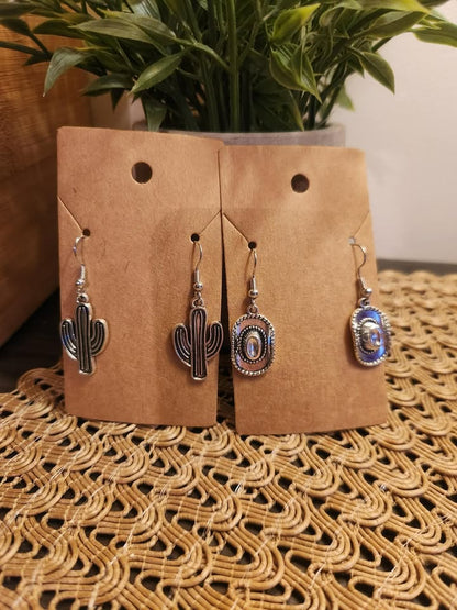 Boucles d'oreilles à thème western