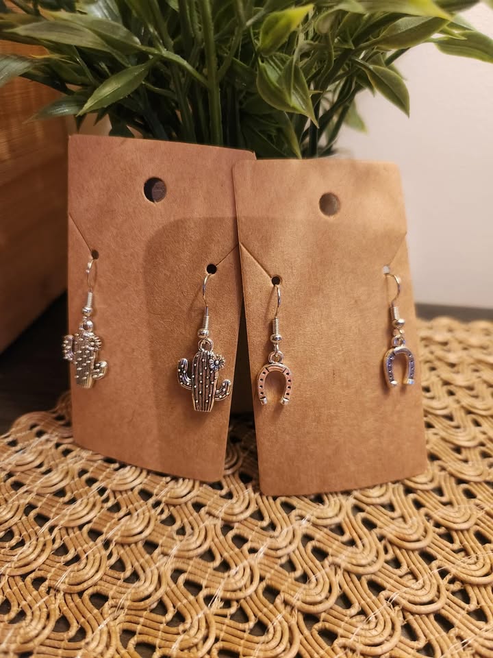 Boucles d'oreilles à thème western