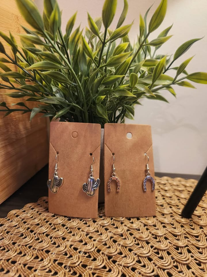 Boucles d'oreilles à thème western