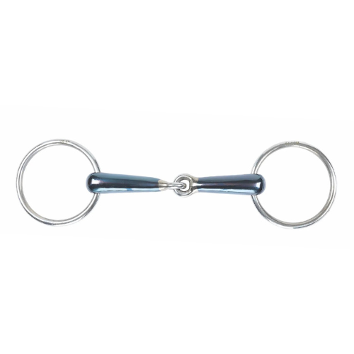 Blue Sweet Iron Hollow Jointed Loose Ring Snaffle