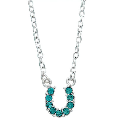 AWST Rhinestone Horseshoe Necklace