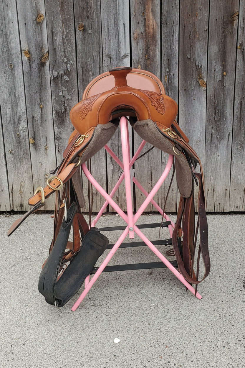15.5" Tucker High Plains Trail Saddle Wide Tree