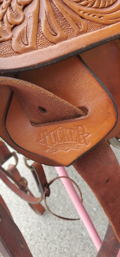 15.5" Tucker High Plains Trail Saddle Wide Tree