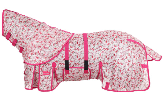 Cherry Coquetta Mesh Fly Sheet w/Detachable Neck