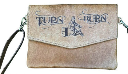Klassy Cowgirl Hair on Cowhide "Turn & Burn" Crossbody Bag