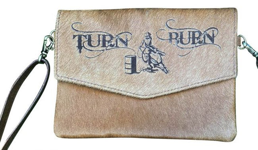 Klassy Cowgirl Hair on Cowhide "Turn & Burn" Crossbody Bag