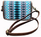 Wool Saddle Blanket Leather Crossbody Bag