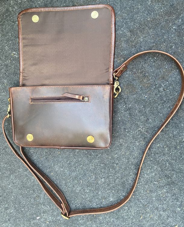 Wool Saddle Blanket Leather Crossbody Bag