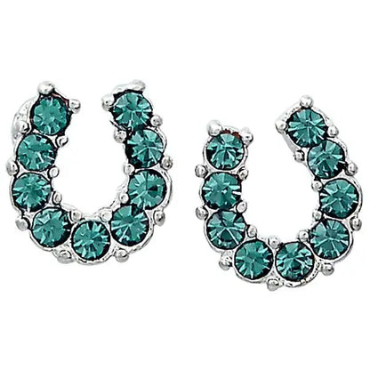 AWST Rhinestone Horseshoe Earrings