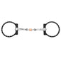 Silver Dot D-Ring Snaffle w/Copper Roller