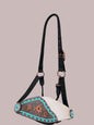Iridescent and Turquoise Buckstitch Bronc Halter