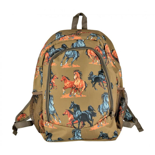 Backpack with Running Horses