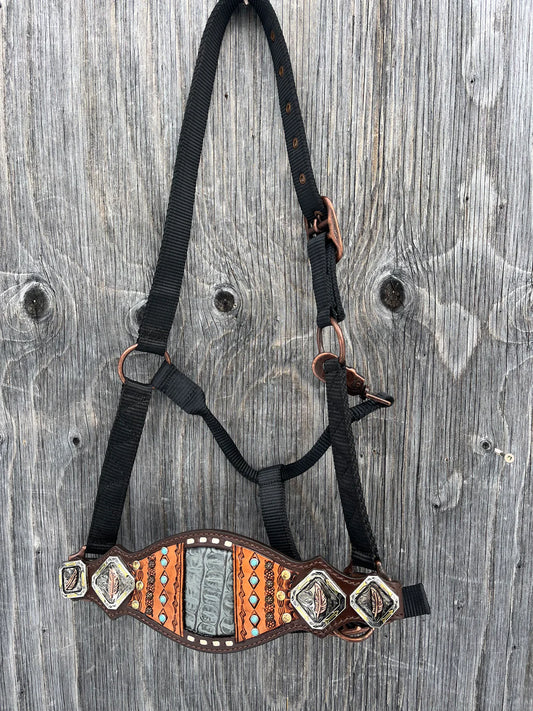 Feather Concho Bronc Halter