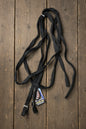Black Weaver Nylon Split Reins