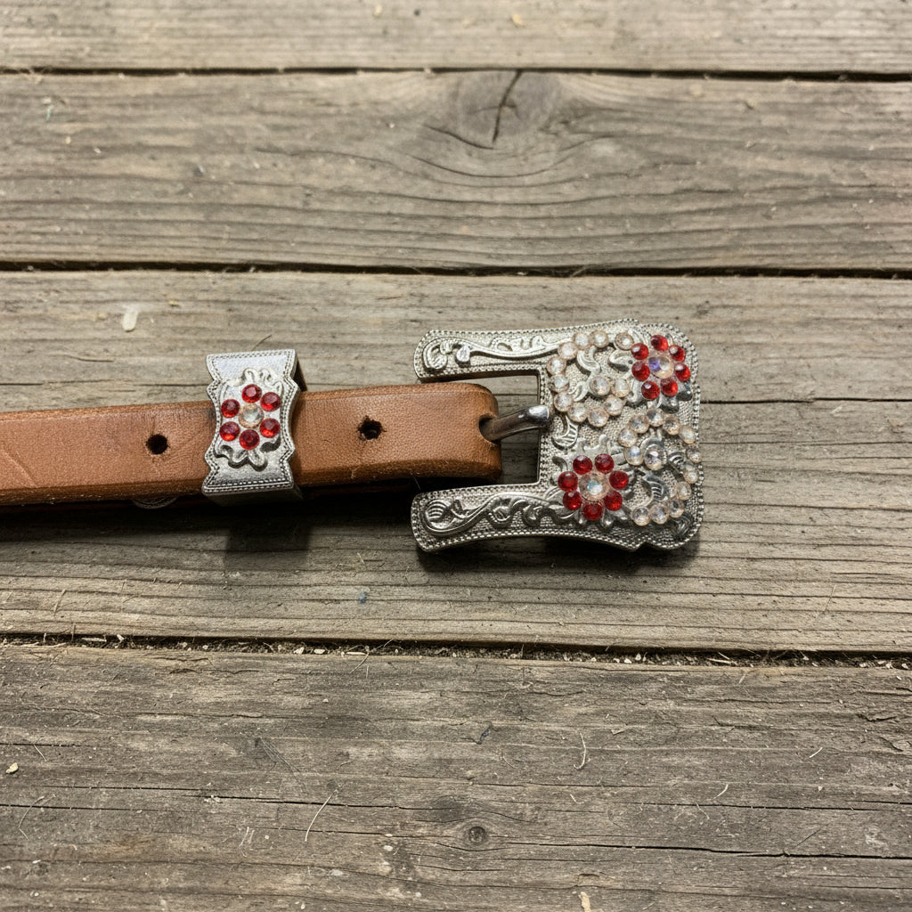 Blush Suede Set w/Pink Crystals