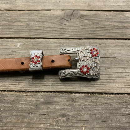 Blush Suede Set w/Pink Crystals