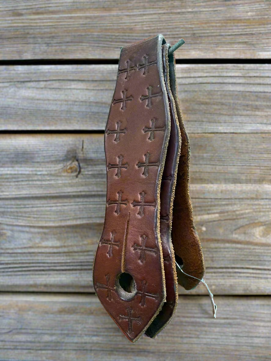 Stamped Cross Slobber Straps