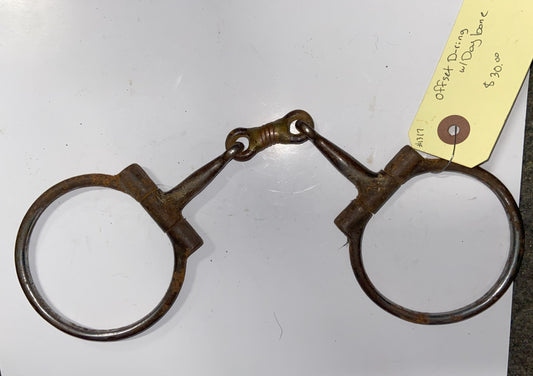 Offset D Ring Dogbone Snaffle
