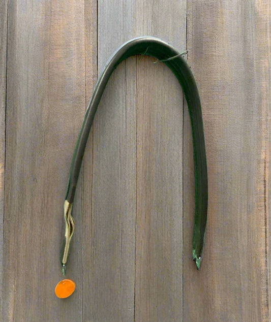 52" Padded Leather Girth w/Elastic End
