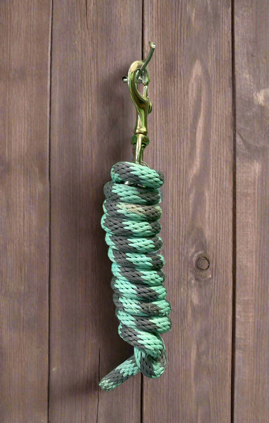 Turquoise/Navy Lead Rope