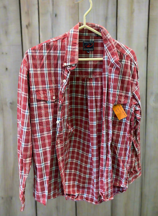 Roper Red Plaid Western Shirt