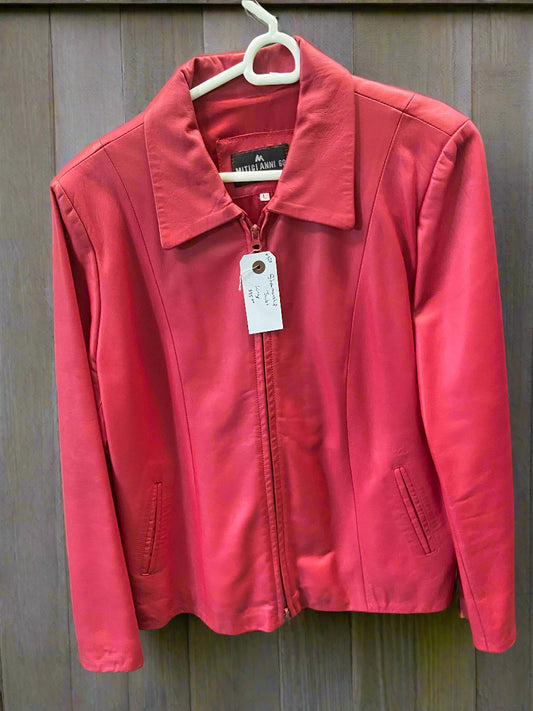 Red Leather Showmanship Jacket
