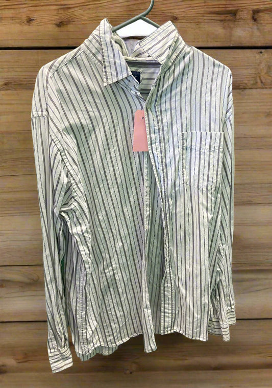 Tan Striped Western Shirt