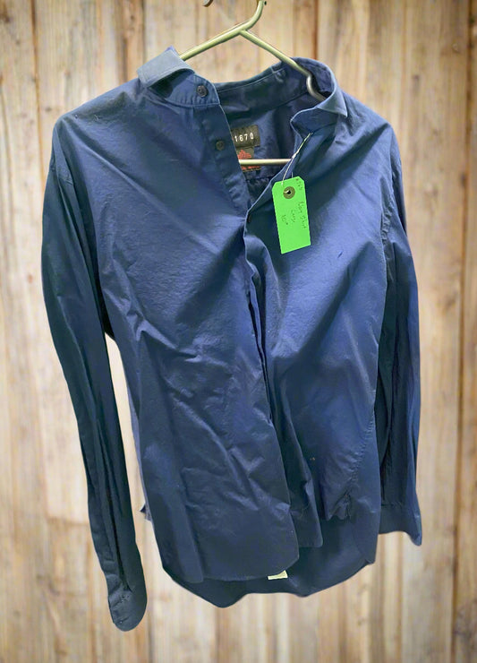 Navy Blue Western Shirt