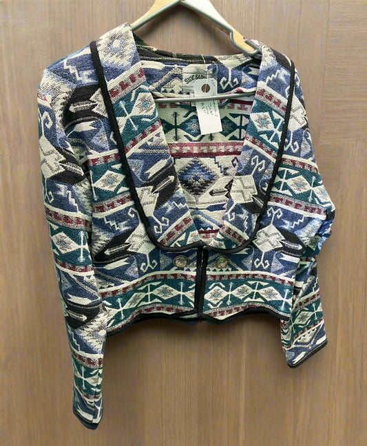 Side Saddle Geometric Pattern Showmanship Jacket