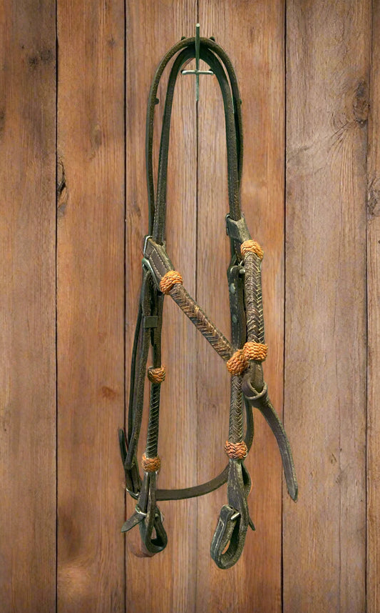 Futurity Knot w/Rawhide Accent Headstall