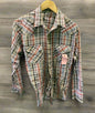 Red & Grey Plaid Western Shirt