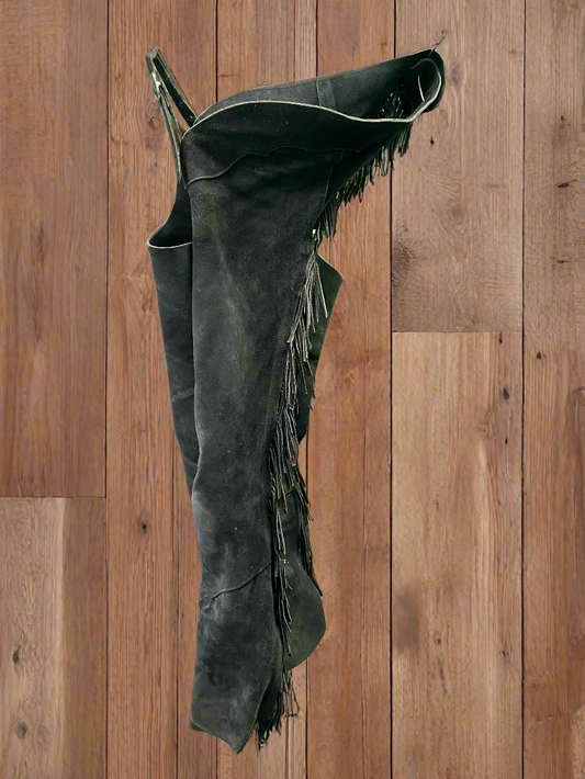 Black Fringe Chaps