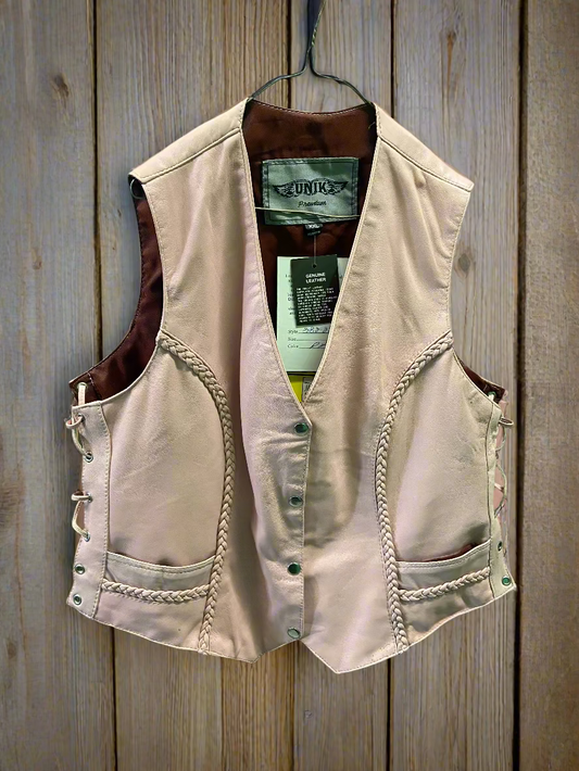 New! Unik Leather Vest