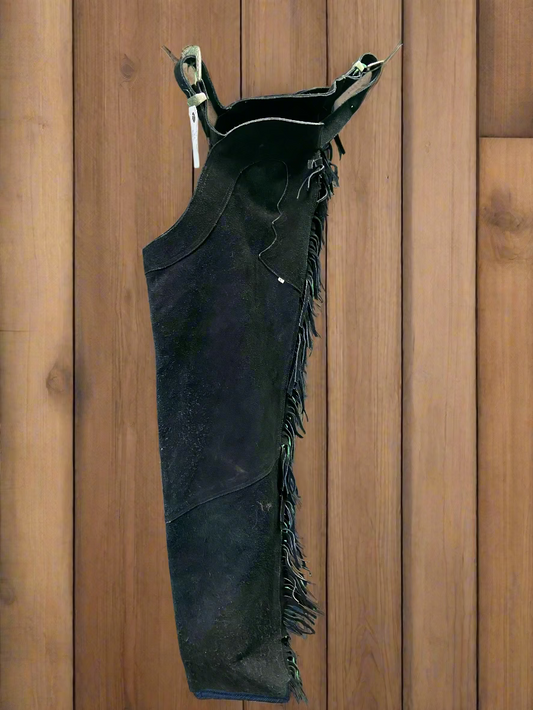 Black Fringe Chaps