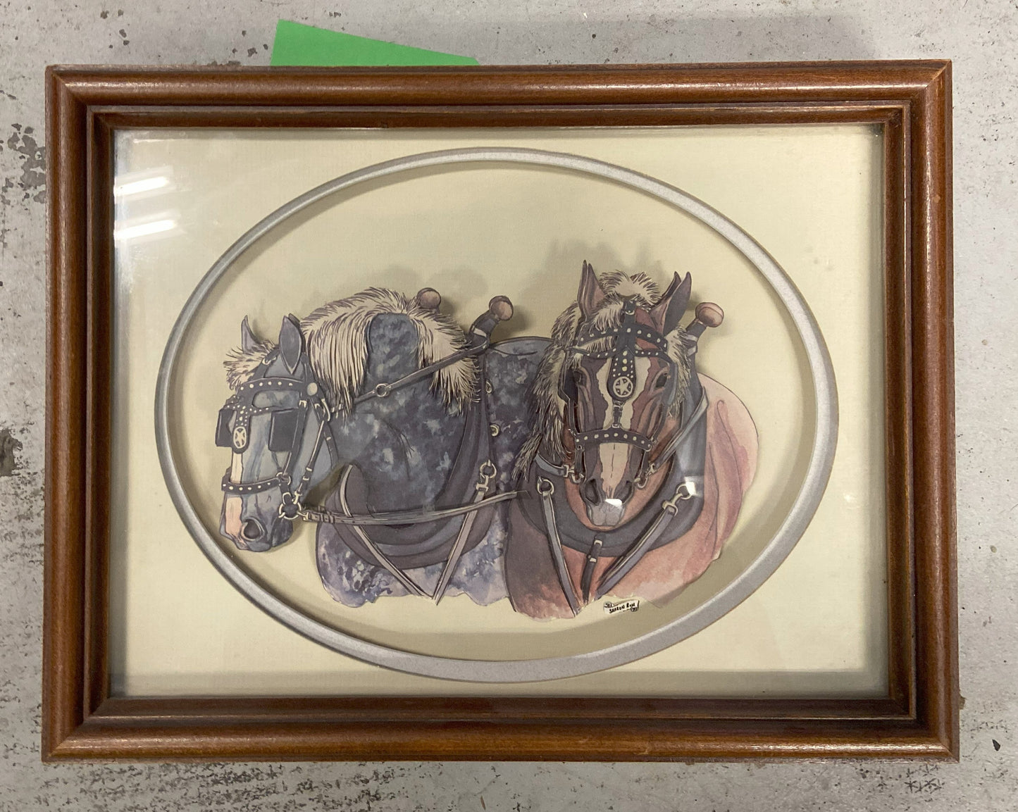 Image 3D de chevaux de trait