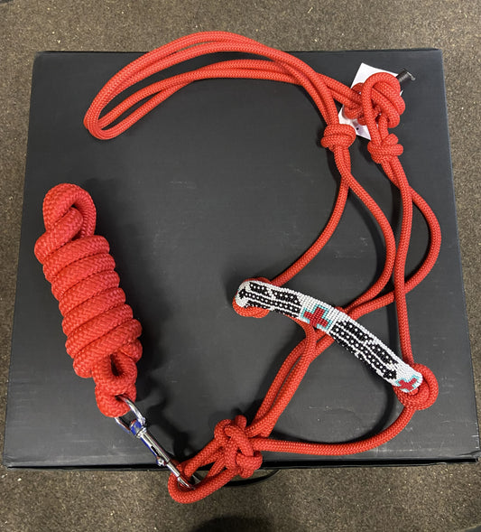 Beaded Rope Halters w/Leads