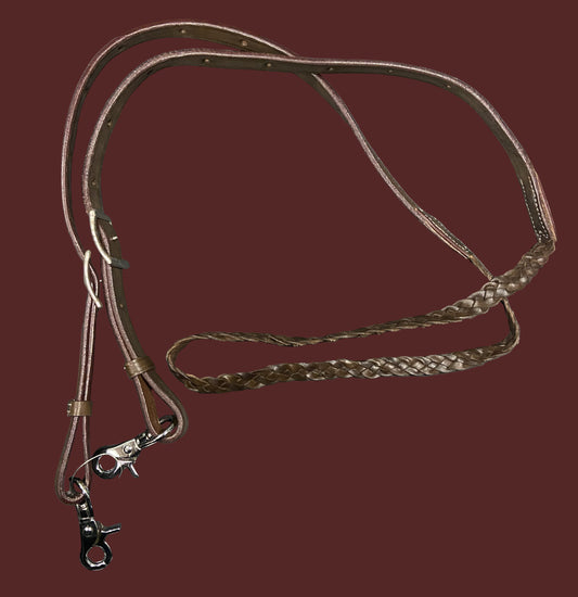 7ft Braided Barrel Reins