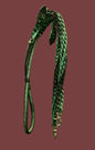 Black & Green Nylon Braided Barrel Reins