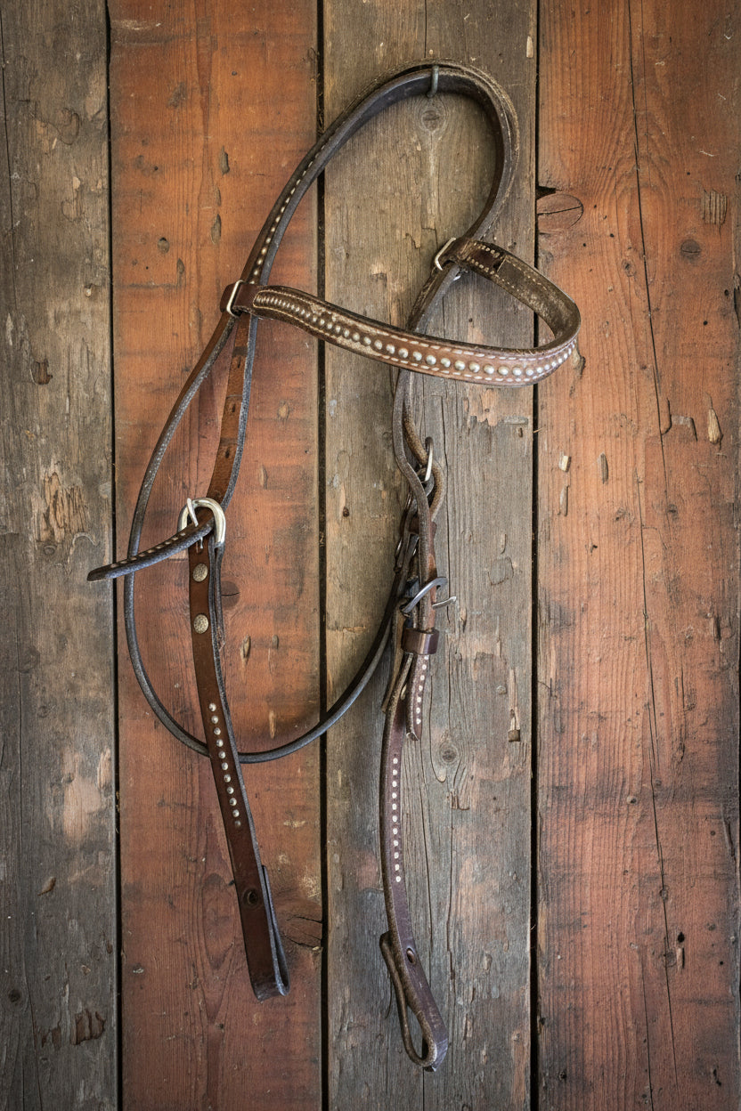 Silver Dot Headstall