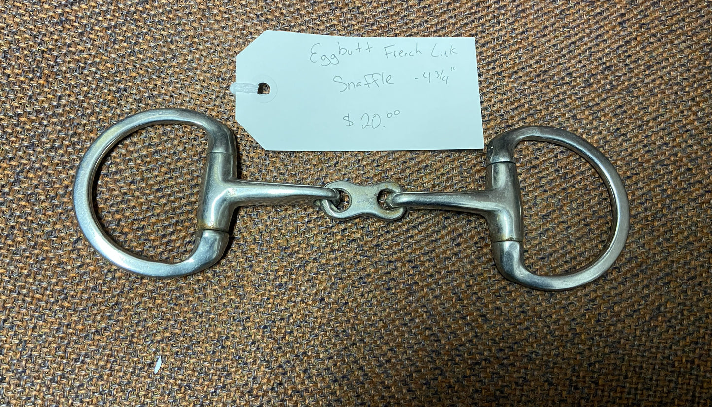 Eggbutt French Link Snaffle